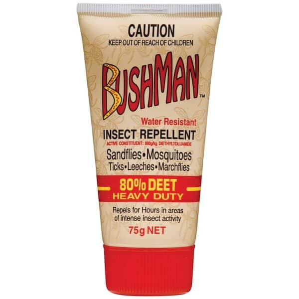 bushman heavy duty 80 deet insect repellent 75g