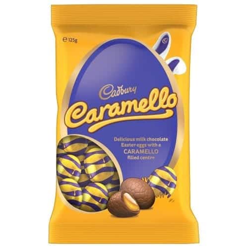 cadbury caramello easter eggs bag 117g