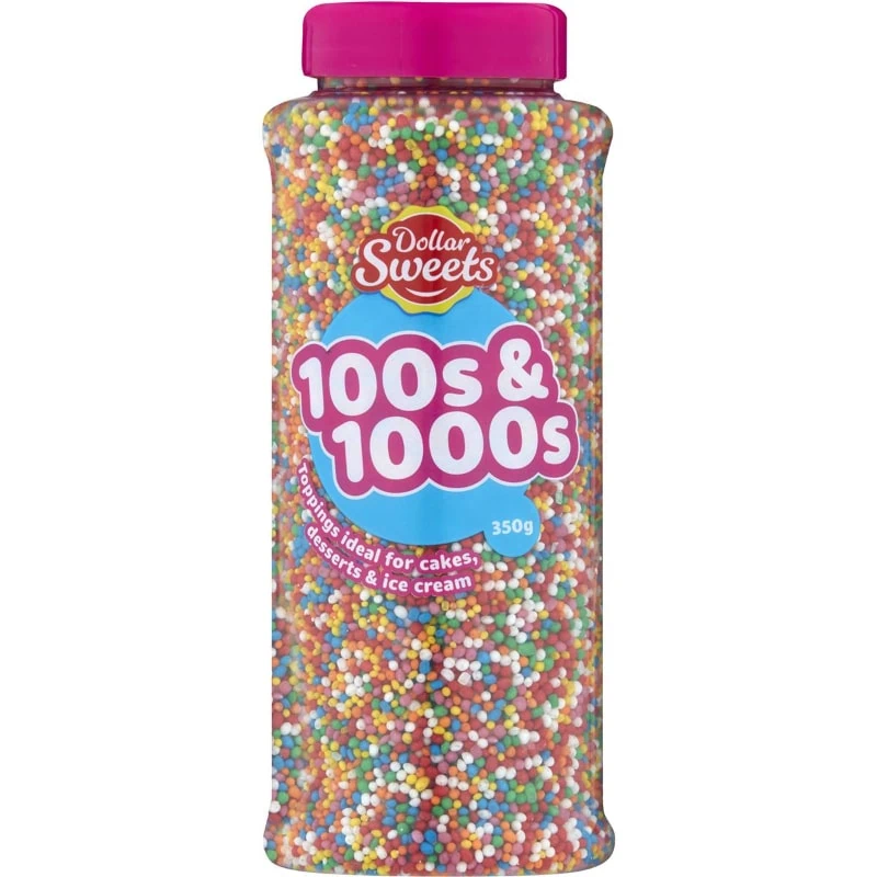 Dollar Sweets Sugar Free Rainbow Sprinkles 50g