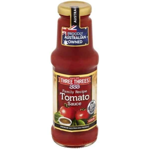 three threes tomato sauce tomato 275ml