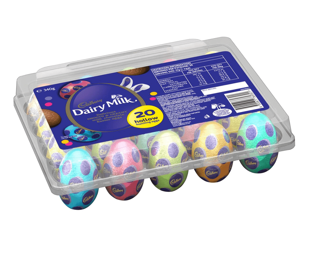Buy Cadbury Dairy Milk Hunting Eggs Crate 20pk 340g Online Worldwide