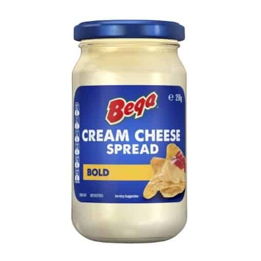 bega cream cheese spread bold cheddar 250g