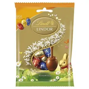 lindt lindor assorted mini eggs bag 90g