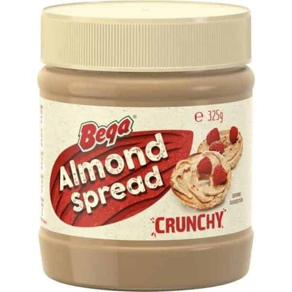 bega almond spread crunchy 325g