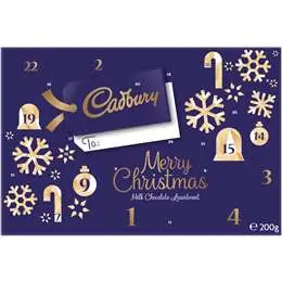 cadbury advent calendar vanilla filling 200g