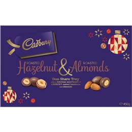 cadbury roasted hazelnut almond gift box 450g