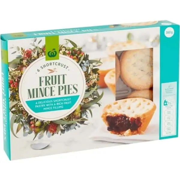 woolworths fruit mince pies 6 pack