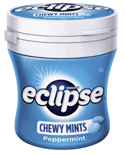 eclipse chewy mints peppermint bottle peppermint bottle 93g