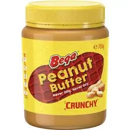 bega peanut butter crunchy 780g
