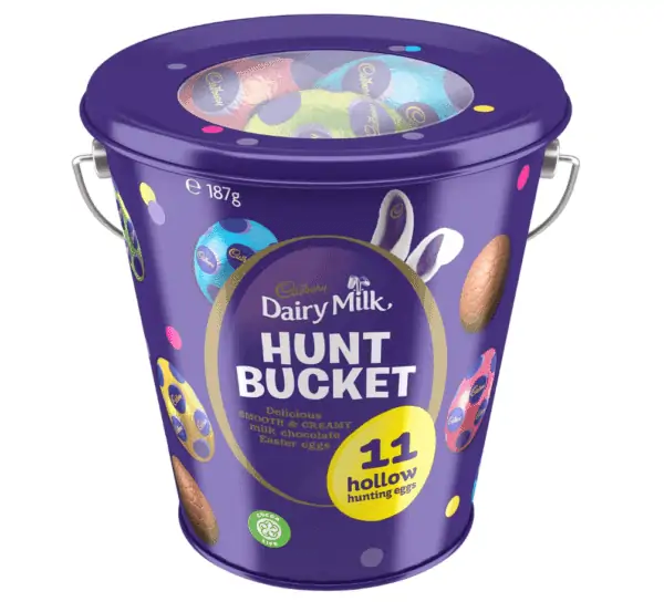 cadbury dairy milk chocolate easter egg hunt bucket 8211 187g