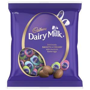 cadbury dairy milk chocolate eggs bag 243g