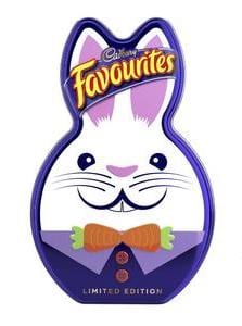 cadbury favourites easter bunny tin 700g