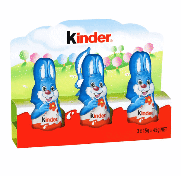 kinder mini chocolate easter bunnies 3 pack