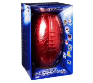 official afl milk chocolate football easter egg 300g