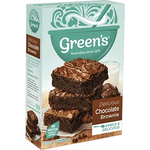 greens brownie mix chocolate 380g