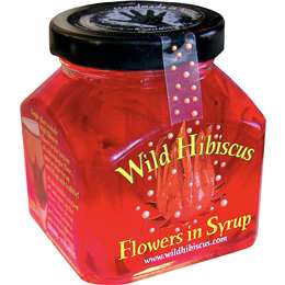 wild hibiscus flowers in syrup 250g