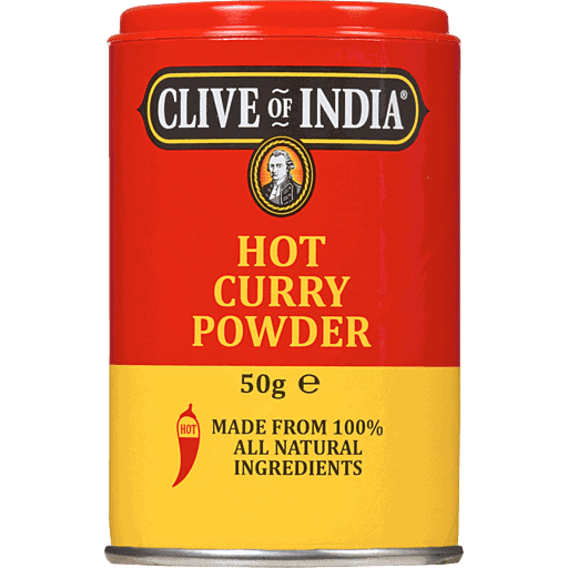 clive of india hot madras curry powder 50g