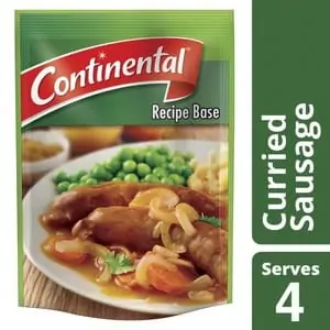 continental curried sausages recipe base 35g
