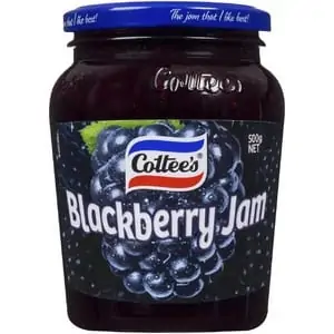 cottees blackberry jam 500g