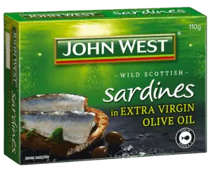 john west sardines in oil 110g