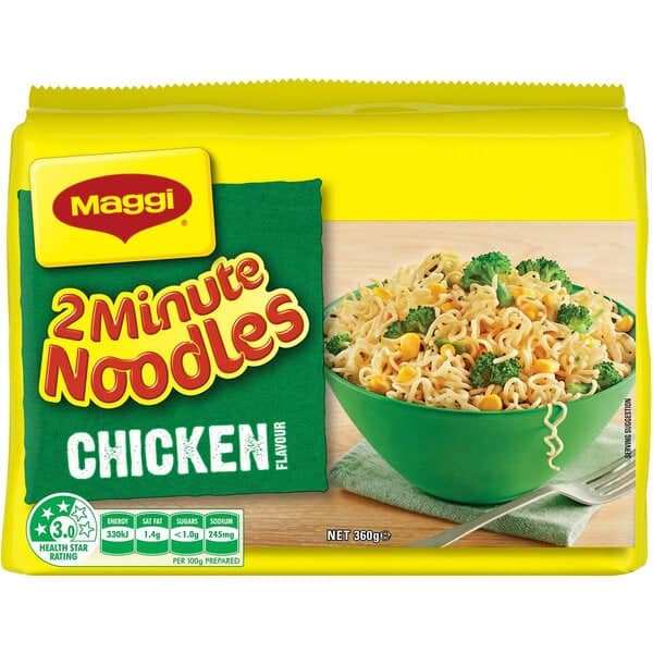 maggi 2 minute noodles chicken 5 pack