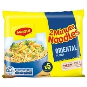 maggi 2 minute noodles oriental 5 pack