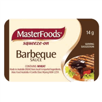 masterfoods bbq sauce portions 14g
