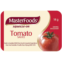 masterfoods tomato sauce portions 14g