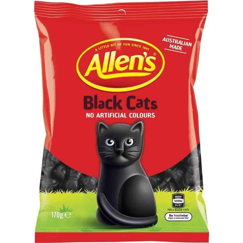 Buy Allens Black Cats 170g Online | Worldwide Delivery | Australian ...