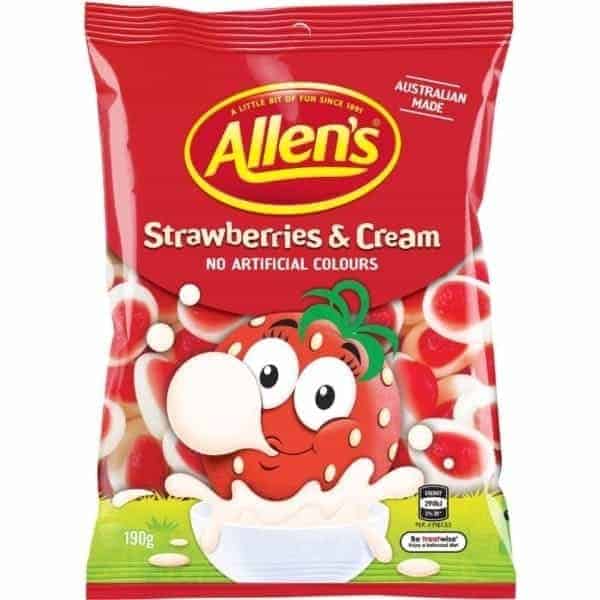 allens strawberries cream 190g