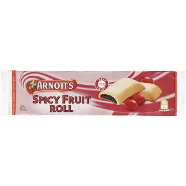 arnotts fruit roll slices spicy 250g