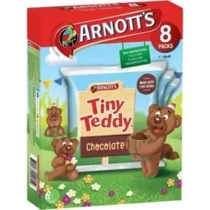 arnotts tiny teddy chocolate 8 pack