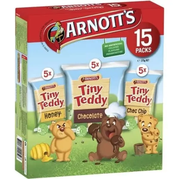 arnotts tiny teddy variety 15 pack