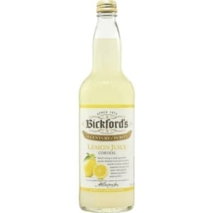 bickfords lemon cordial 750ml