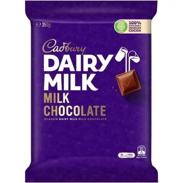 cadbury block dairy milk chocolate fair trade 360g