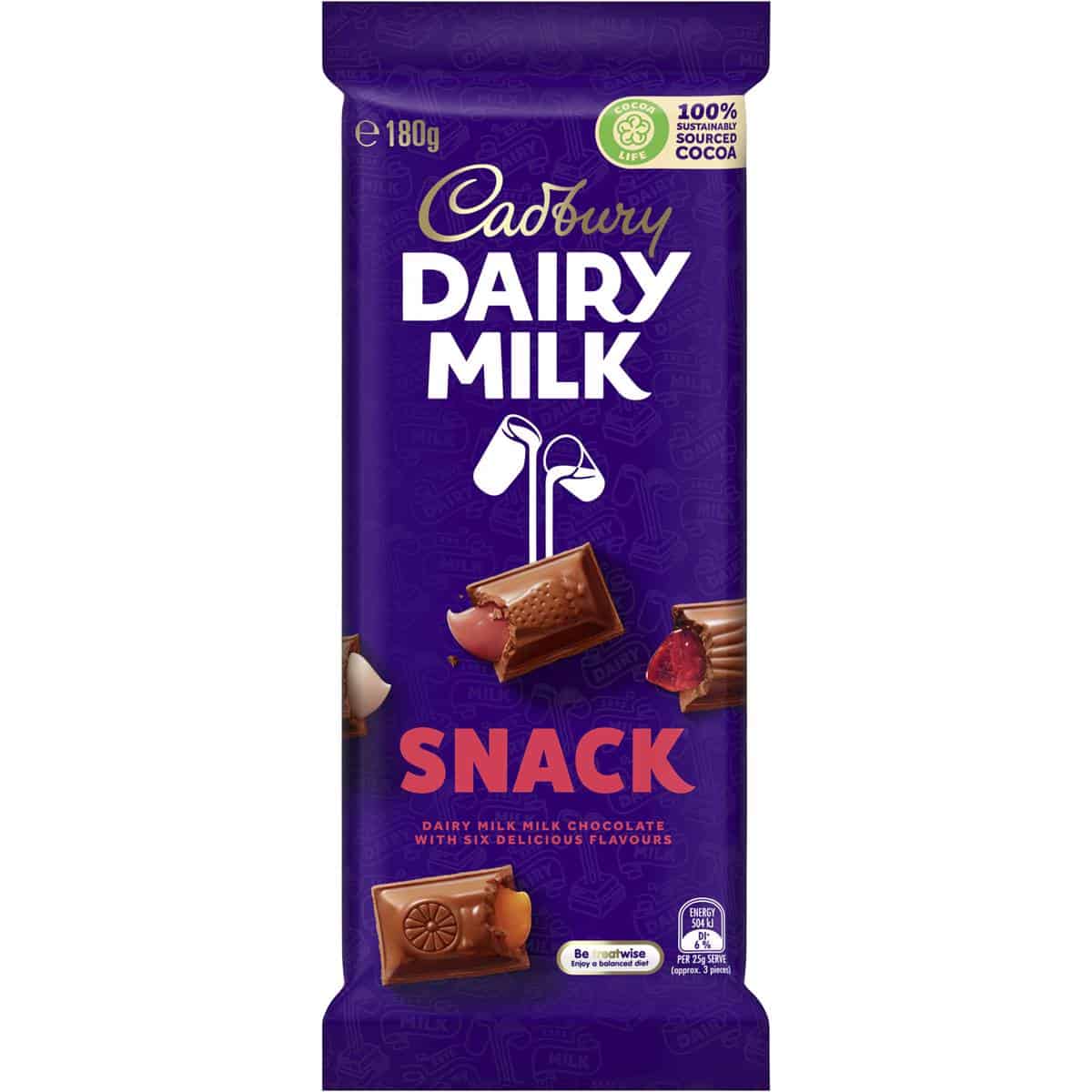 Buy Cadbury Snack Block 180g Online, Worldwide Delivery
