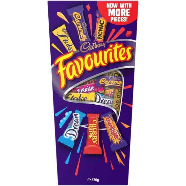 Buy Cadbury Favourites 520g Online Worldwide Delivery Australian Food Shop