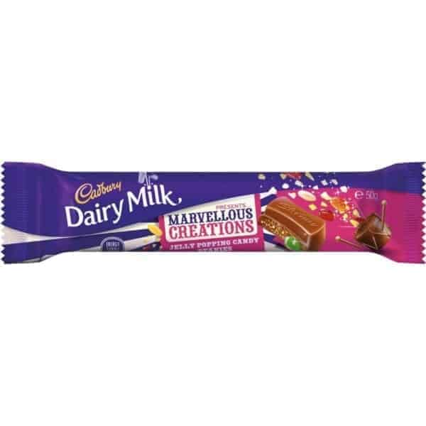 cadbury marvellous creations jelly popping candy bar 50g