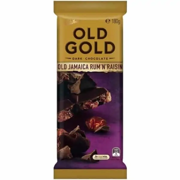 cadbury old gold old jamaica rum raisin 180g