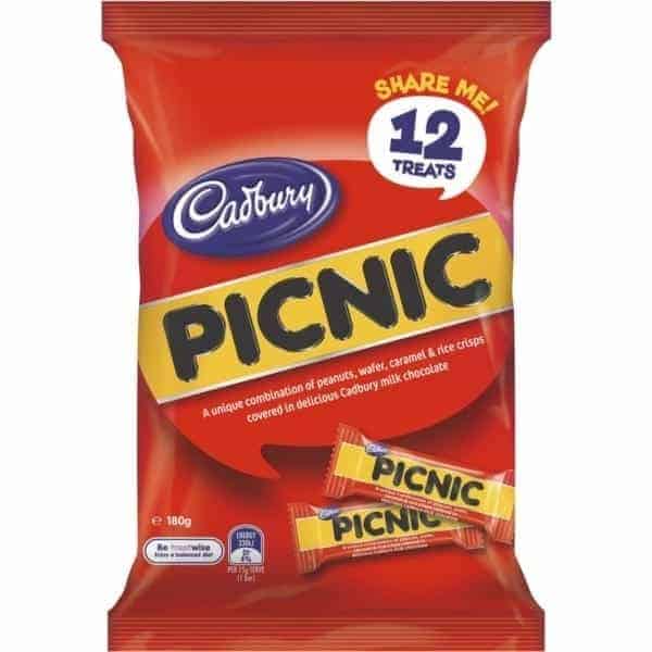 cadbury picnic share pack 180g