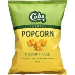 cobs gluten free cheese popcorn 100g