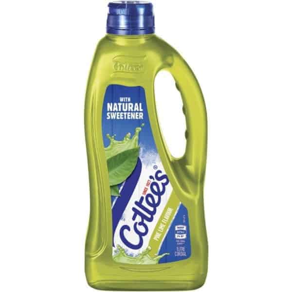 cottees pine lime cordial 1l