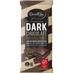 darrell lea dark chocolate block 170g