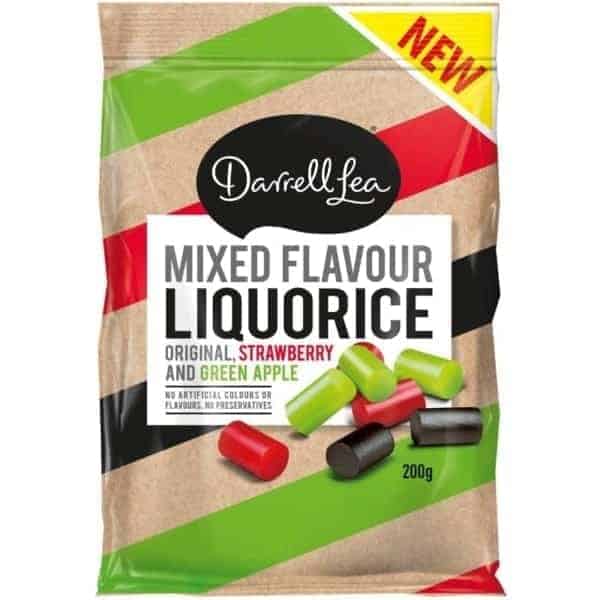 darrell lea mixed flavour liquorice 200g