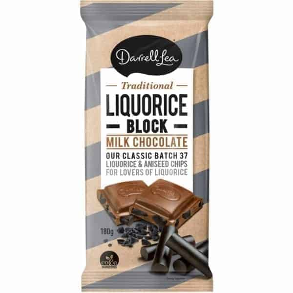 darrell lea traditional liquorice block 180g