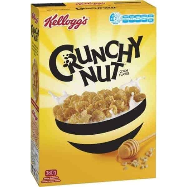 kelloggs crunchy nut corn flakes 380g
