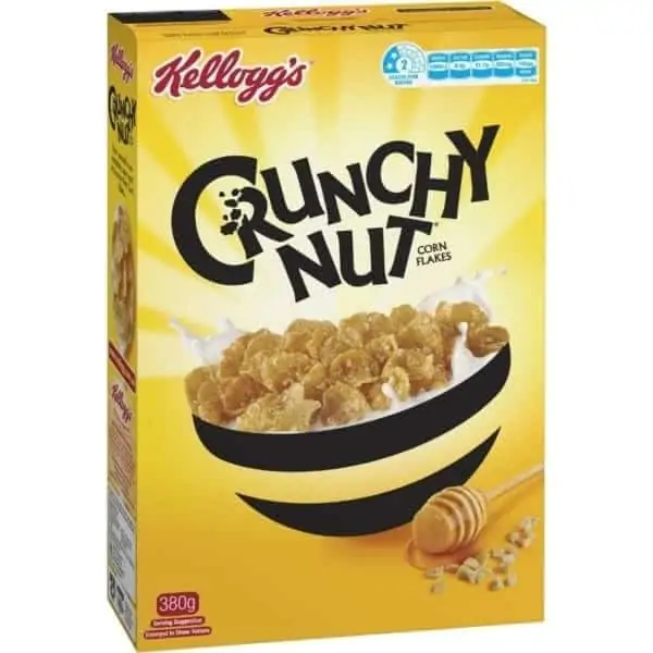 kelloggs crunchy nut corn flakes 380g