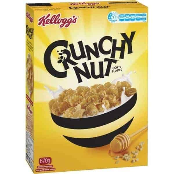 kelloggs crunchy nut corn flakes 670g