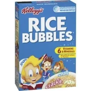kelloggs rice bubbles 250g