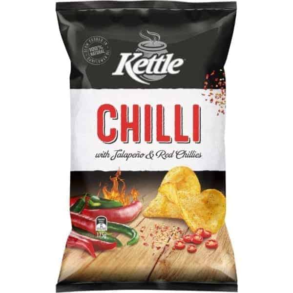kettle chilli potato chips 175g